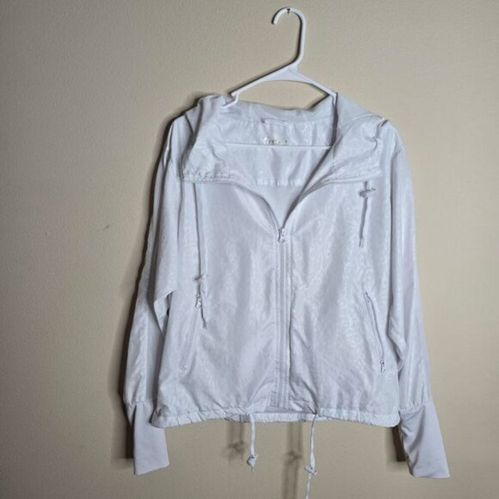 Women's White Hooded Jacket